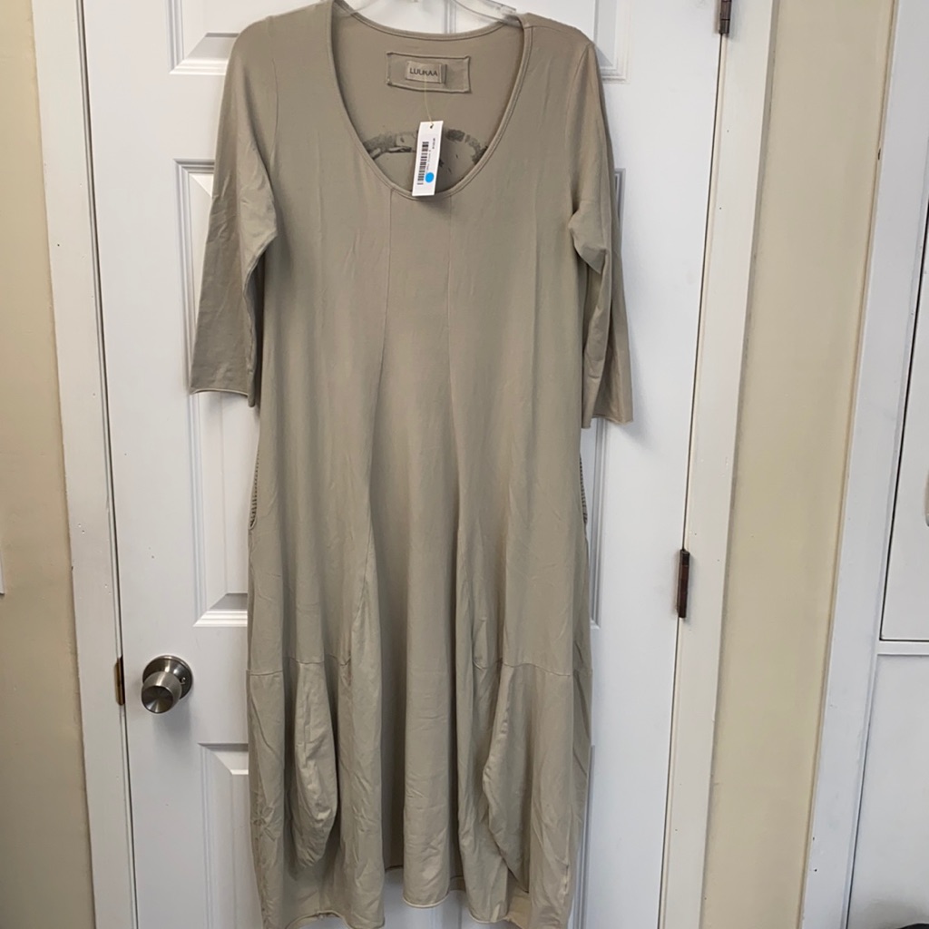 Luukaa Beige Dress (Size 1 Or Us 8)